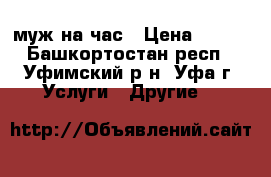 муж на час › Цена ­ 500 - Башкортостан респ., Уфимский р-н, Уфа г. Услуги » Другие   